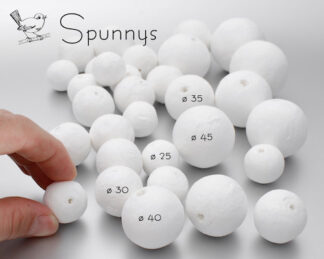 Spun Cotton balls assortment Large Sizes